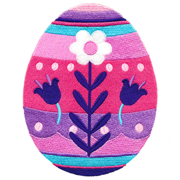 Easter Egg Artistry - Folk Flowers