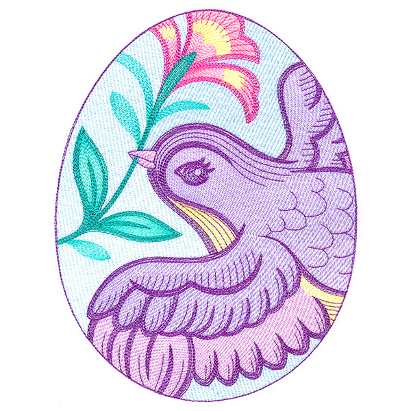 Easter Egg Artistry - Bird and Bloom