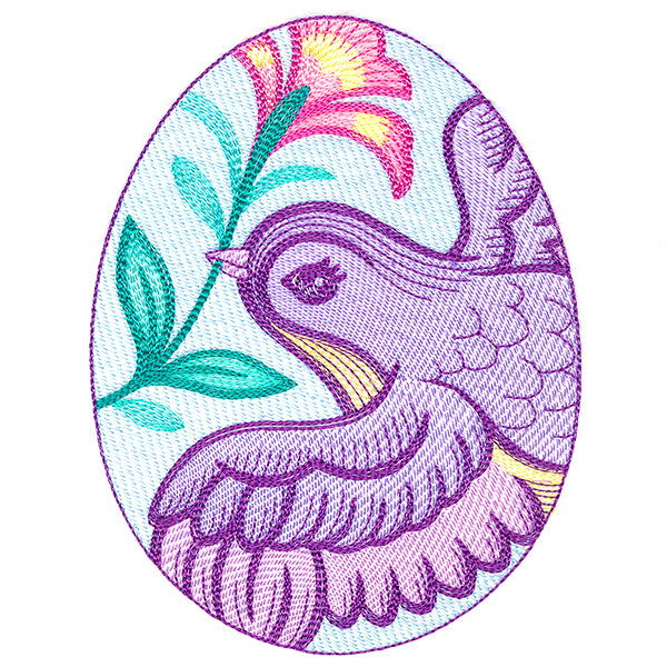 Easter Egg Artistry - Bird and Bloom