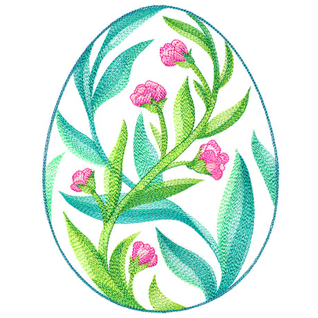 Easter Egg Artistry - Spring Flowers