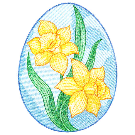 Easter Egg Artistry - Daffodils