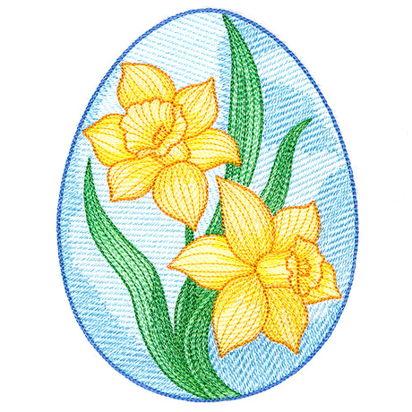 Easter Egg Artistry - Daffodils