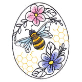 Easter Egg Artistry - Buzzing Bee and Blooms