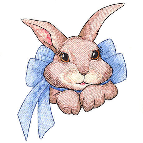 Easter Bunny with Bow