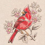 Birds and Blooms - Cardinal
