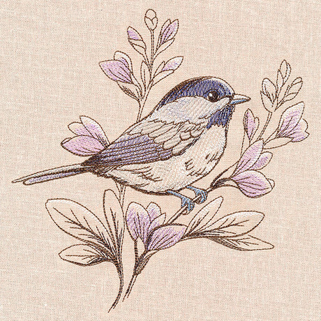 Birds and Blooms - Chickadee