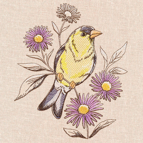Birds and Blooms - Goldfinch