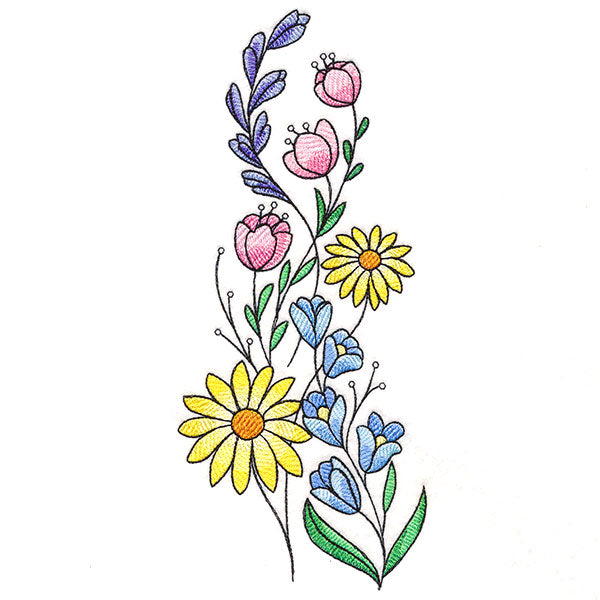 Flowers in Spring Bouquet