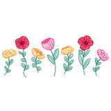 Poppy Flowers in Bloom Border