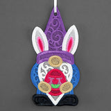 Easter Egg Hunt Gnome Ornament (Lace)