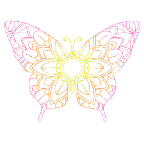 Mehndi Mandala Butterfly 1