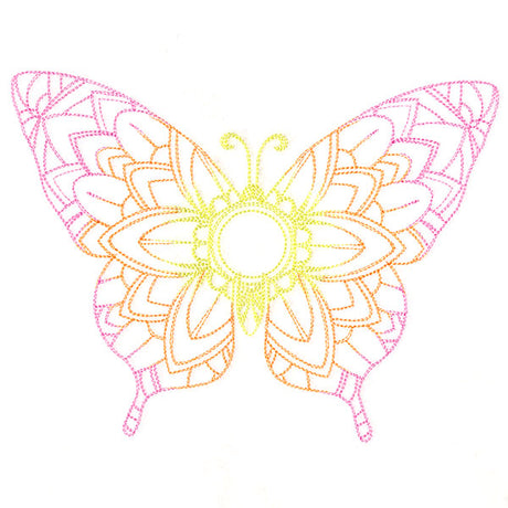 Mehndi Mandala Butterfly 1