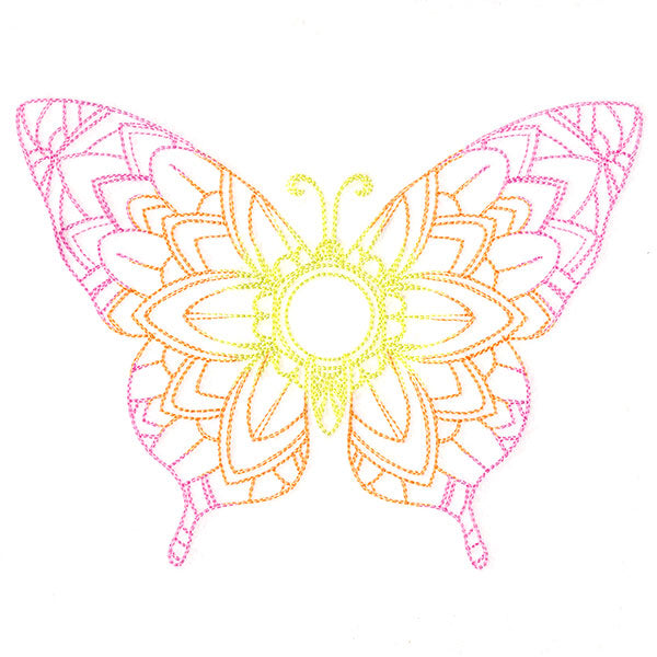 Mehndi Mandala Butterfly 1