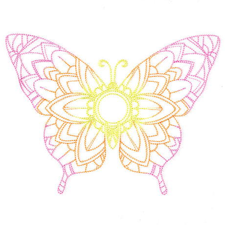 Mehndi Mandala Butterfly 1