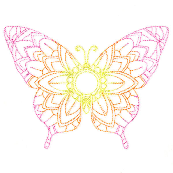 Mehndi Mandala Butterfly 1