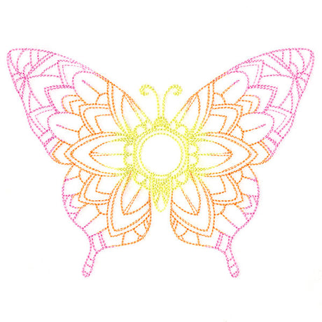 Mehndi Mandala Butterfly 1