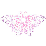 Mehndi Mandala Butterfly 2