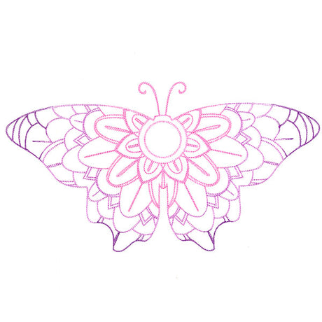 Mehndi Mandala Butterfly 2