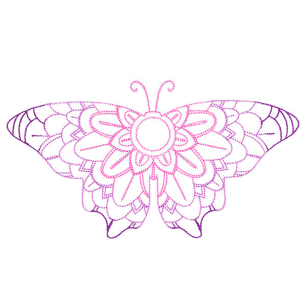 Mehndi Mandala Butterfly 2
