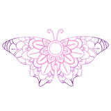 Mehndi Mandala Butterfly 2