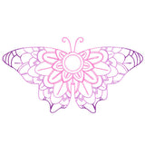 Mehndi Mandala Butterfly 2