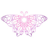 Mehndi Mandala Butterfly 2