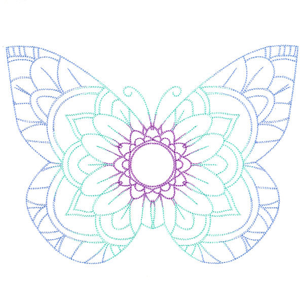 Mehndi Mandala Butterfly 3