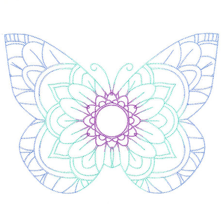 Mehndi Mandala Butterfly 3