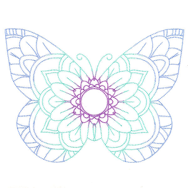 Mehndi Mandala Butterfly 3