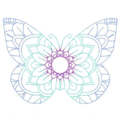 Mehndi Mandala Butterfly 3