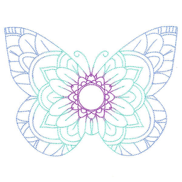 Mehndi Mandala Butterfly 3