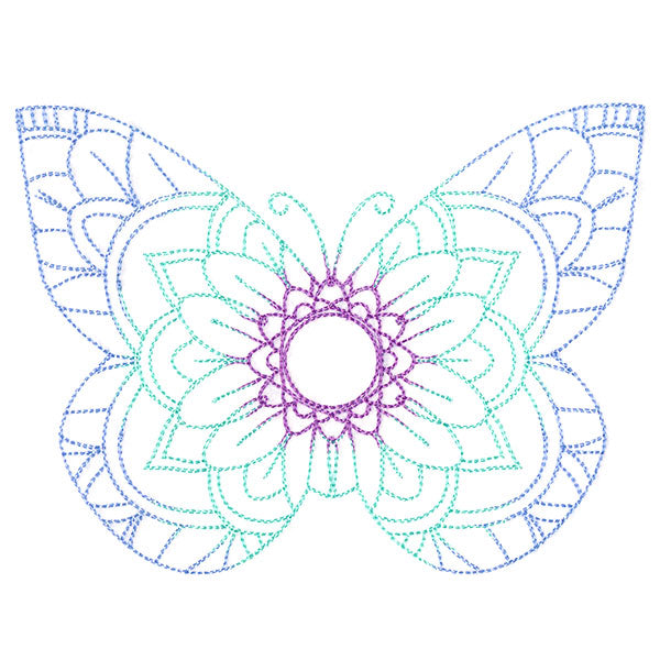 Mehndi Mandala Butterfly 3