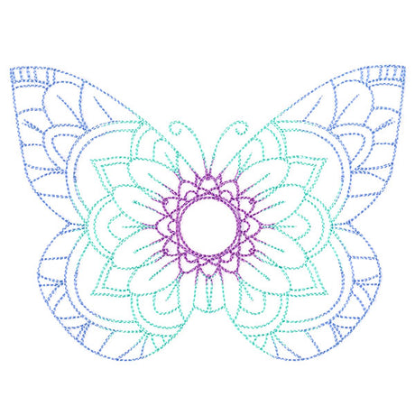 Mehndi Mandala Butterfly 3