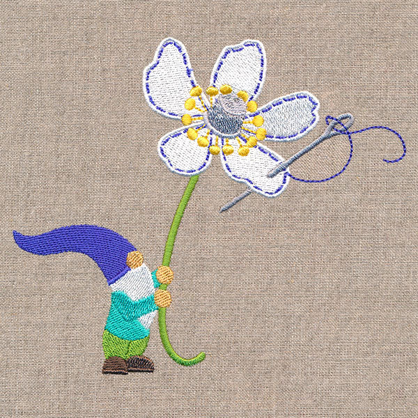 Thimble Flower Gnome