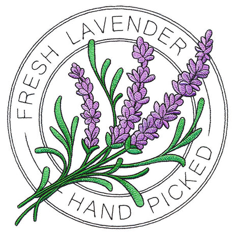 Fresh Hand Picked Lavender Stamp