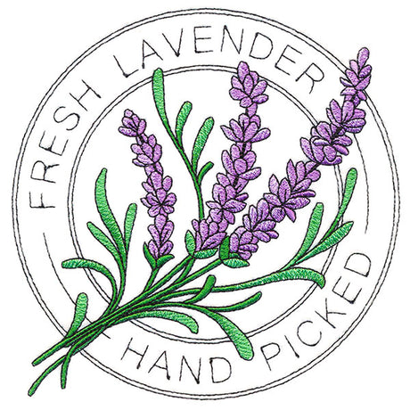 Fresh Hand Picked Lavender Stamp
