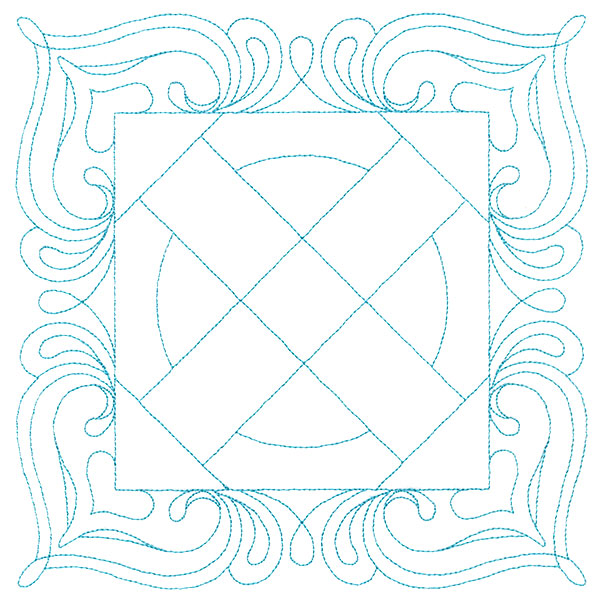 Decorative Quilting Backdrop Square 1 (Double Run)