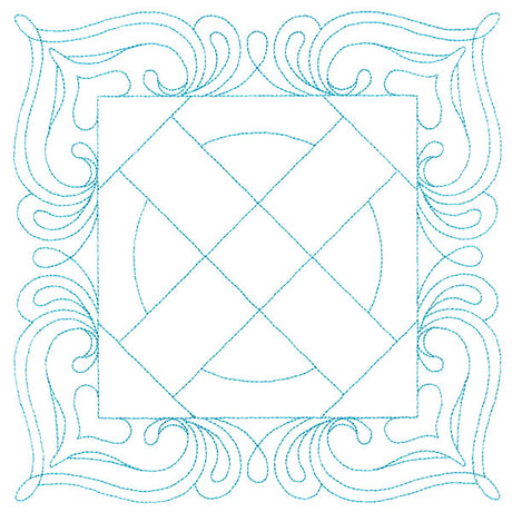 Decorative Quilting Backdrop Square 1 (Double Run)