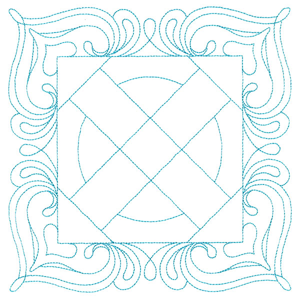 Decorative Quilting Backdrop Square 1 (Double Run)