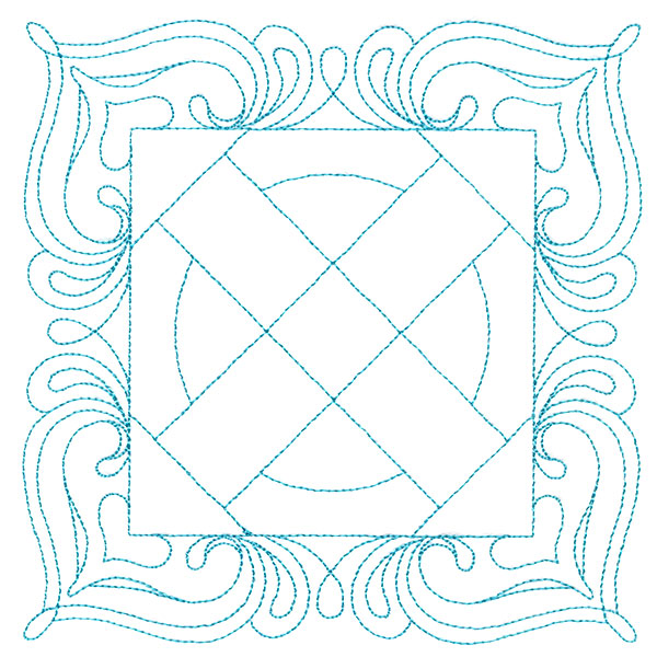 Decorative Quilting Backdrop Square 1 (Double Run)