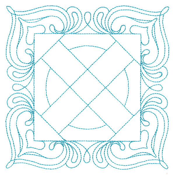 Decorative Quilting Backdrop Square 1 (Double Run)