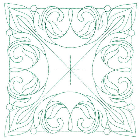 Decorative Quilting Backdrop Square 2 (Double Run)