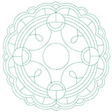 Decorative Quilting Backdrop Circle 1 (Double Run)