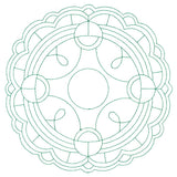 Decorative Quilting Backdrop Circle 1 (Double Run)