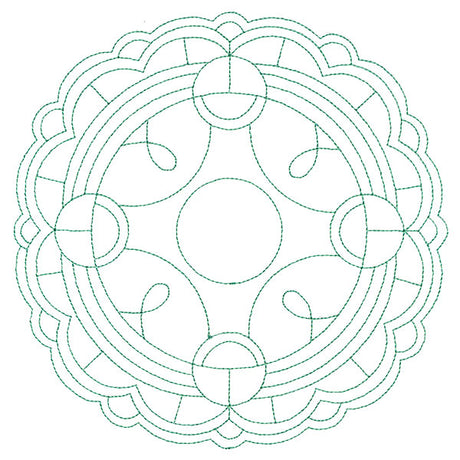 Decorative Quilting Backdrop Circle 1 (Double Run)