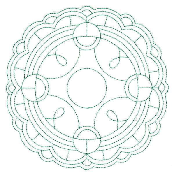 Decorative Quilting Backdrop Circle 1 (Double Run)