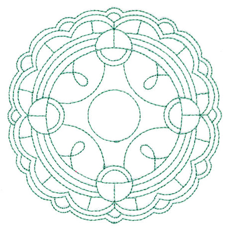 Decorative Quilting Backdrop Circle 1 (Double Run)