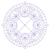 Decorative Quilting Backdrop Circle 2 (Double Run)