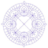 Decorative Quilting Backdrop Circle 2 (Double Run)