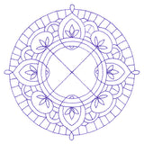 Decorative Quilting Backdrop Circle 2 (Double Run)